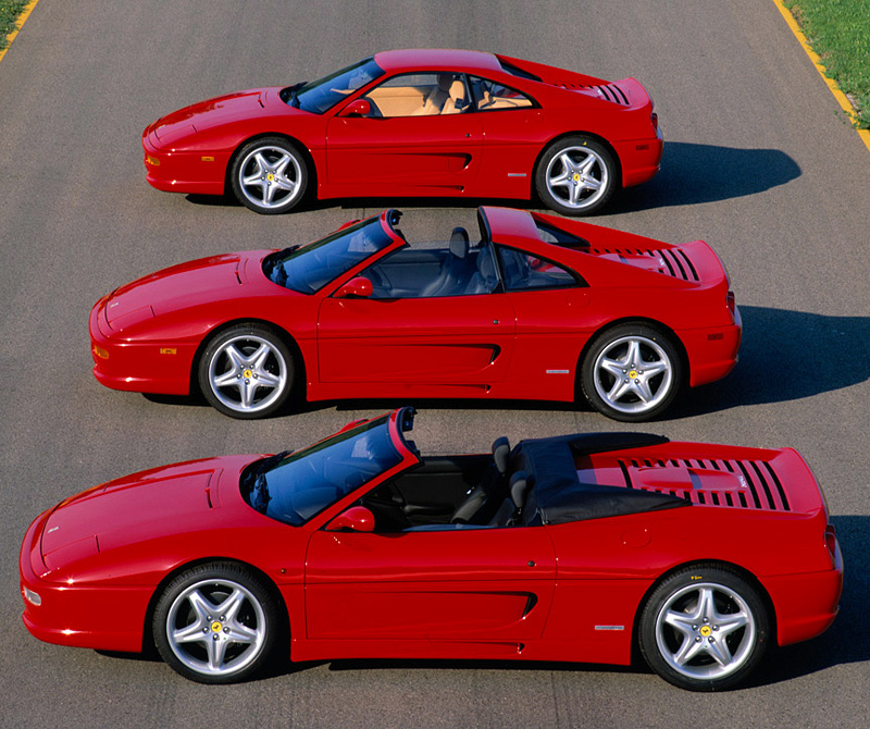 1994 Ferrari F355 Berlinetta; top car design rating and specifications