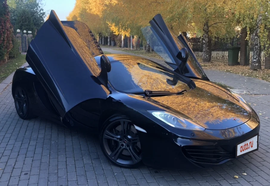 Макларен mp4 12c черный